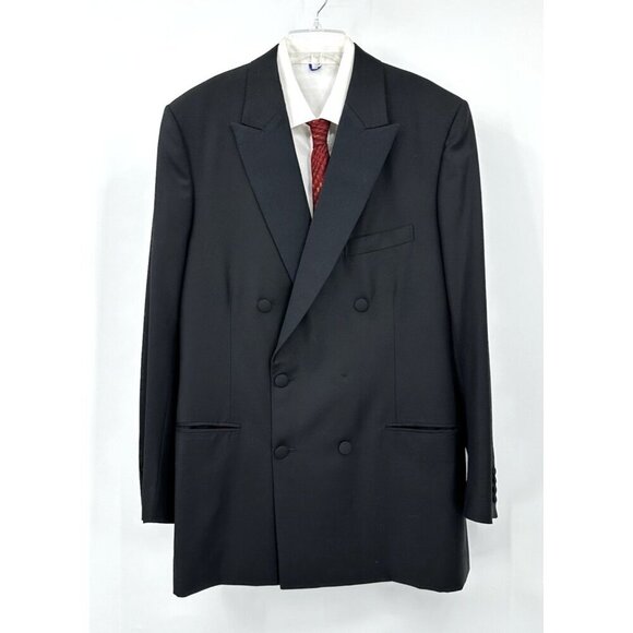 2006 BESPOKE TIMOTHY EVEREST tuxedo tux jacket custom designer black 44L - Picture 1 of 11